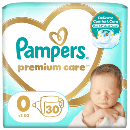 PAMPERS sauskelnės, Premium Care dydis 0, 30 vnt, 81765751 81765751