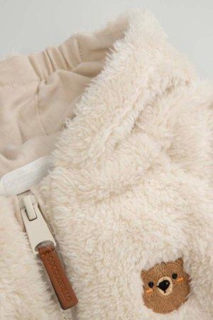 COCCODRILLO džemperis FOREST FRIENDS BOY NEWBORN, kreminis, cm 