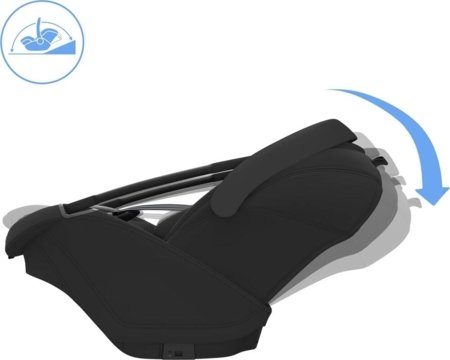 MAXI COSI automobilinė kėdutė - nešynė CORAL SLIDE PRO, Black Onyx, 40-87 cm., 8441508110 