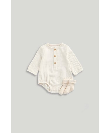 MOTHERCARE smėlinukas ilgomis rankovėmis ir kojinės, LK554 80 