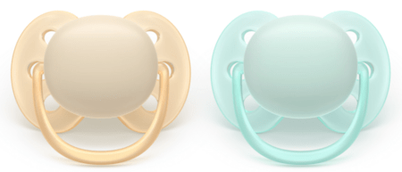 PHILIPS AVENT čiulptukai ULTRA SOFT, 0-6 mėn., 2 vnt., SCF091/40 
