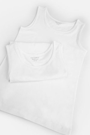 COCCODRILLO apatiniai marškinėliai BASIC UNDERWEAR, balti, XCX407205BAU-001-116, 116 