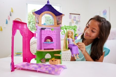 DISNEY PRINCESS lėlės Auksaplaukės ir bokšto rinkinys, HLW30 HLW30