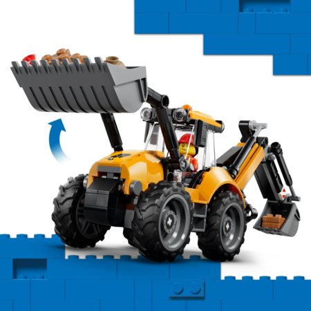 60480 LEGO® City Geltonas ekskavatorius-krautuvas 