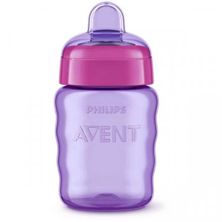PHILIPS AVENT gertuvė su silikoniniu snapeliu be rankenėlės, purple/pink, 9 m+, 260 ml, SCF551/05 1/333