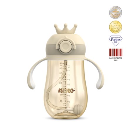 NENO gertuvė su šiaudeliu, cream, 280 ml, NEN-BAB-BT005    