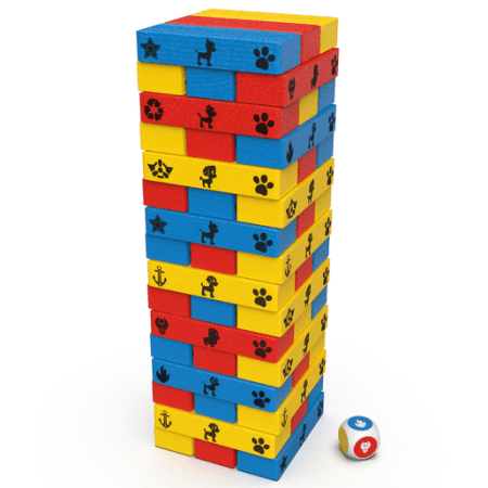 SPINMASTER GAMES žaidimas Jumbling Tower Paw Patrol, 6066828 6066828