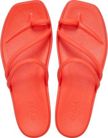 CROCS šlepetės MIAMI TOE LOOP, oranžinės, 209862-7AH, 39,5 dydis 