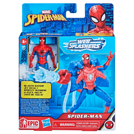 SPIDERMAN figūrėlė su vandens purškimo įranga, asort., F78475L0 