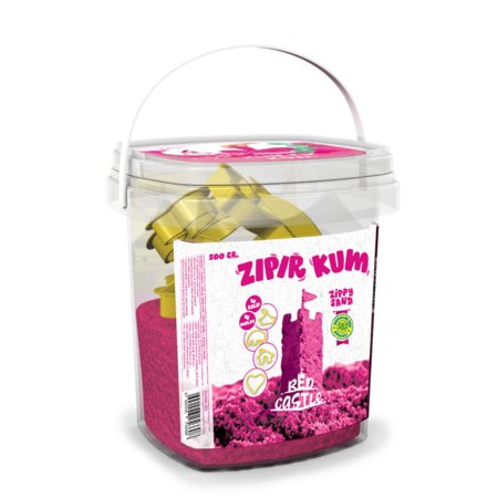 RED CASTLE modeliavimo smėlis, rožinis 500 gr, ZKG500-203 