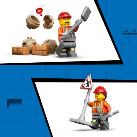 60480 LEGO® City Geltonas ekskavatorius-krautuvas 