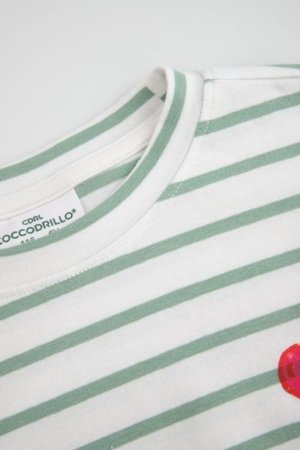 COCCODRILLO marškinėliai ilgomis rankovėmis, balti, cm 