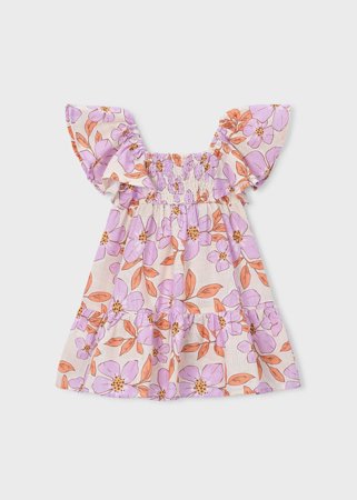 MAYORAL suknelė trumpomis rankovėmis, lilac, 3.932-33, 92  cm 