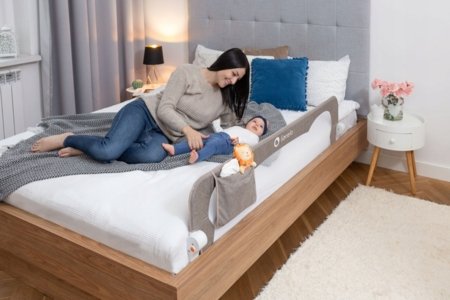 LIONELO apsauginė lovos tvorelė EVA, Beige melange, LO-EVA