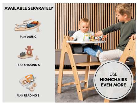 HAUCK padėkliukas maitinimo kėdutei ARKETA PLAY TRAY, White, 808072 
