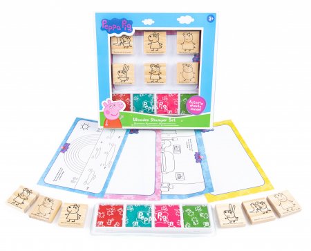 PEPPA PIG medinių antspaudukų rinkinys, 85-0026 85-0026