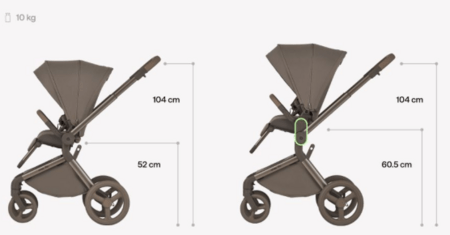 ANEX universalus vežimėlis FLO 2in1, browny, fl-07с, 8885020503173 (frame)  