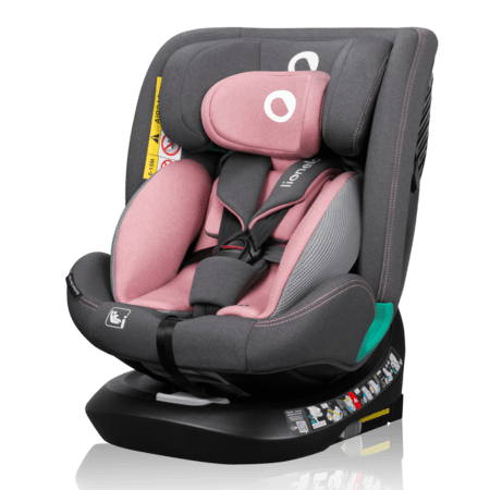 LIONELO automobilinė kėdutė BASTIAN ONE I-SIZE, Pink rose,  40-150 cm., LO-BASTIAAN ONE I-SIZE 