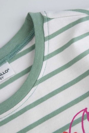 COCCODRILLO suknelė trumpomis rankovėmis, žalia, WC6129201RGK-011-104, 104 cm 