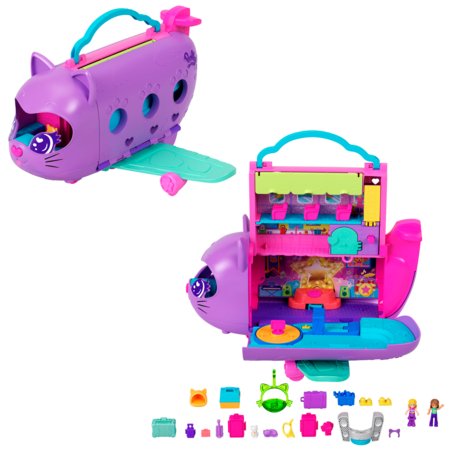 POLLY POCKET katinėlio lėktuvo žaidimų rinkinys, HWP19 