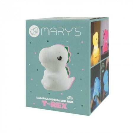 MARY'S RGB LED naktinė lemputė T-REX, 13 cm., MW20781 