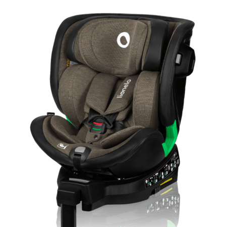 LIONELO automobilinė kėdutė HARMONY I-SIZE, Green olive leather, 40-150 cm., LO-HARMONY I-SIZE 