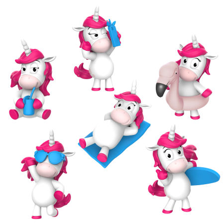 INKEE vonios bomba su staigmena Unicorn Beach, 35832EN 