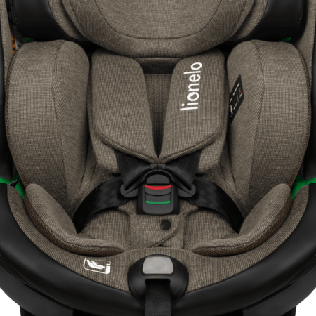 LIONELO automobilinė kėdutė HARMONY I-SIZE, Green olive leather, 40-150 cm., LO-HARMONY I-SIZE 