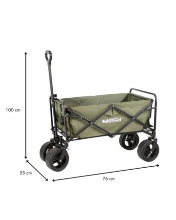 BABYTROLD sulankstomas turistinis vežimėlis, Olive, 13-15OL 