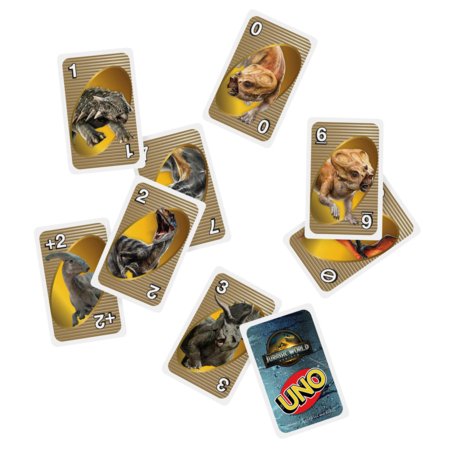 MATTEL GAMES UNO kortos Jurassic World 4, JFT28 