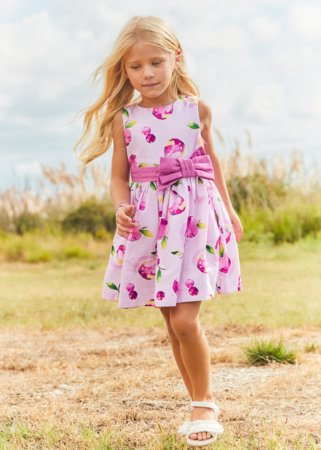 MAYORAL suknelė trumpomis rankovėmis, mauve, 3917-30, 140 cm 