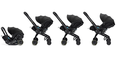 DOONA automobilinė kėdutė X, Nitro black, SP450-20-033-015 