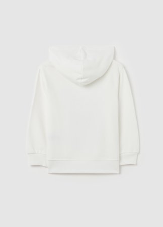 OVS džemperis su gobtuvu, baltas, 140 cm, 002158202 