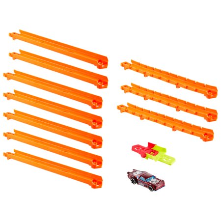 HOT WHEELS trasų prailginimų rinkinys + automodeliukas, JDW43 