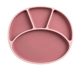 BIBADO silikoninė prilimpanti lėkštė, blush, BIB207 