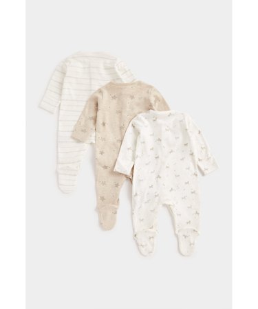 MOTHERCARE šliaužtinukas ilgomis rankovėmis, 3 vnt., CB368 608261