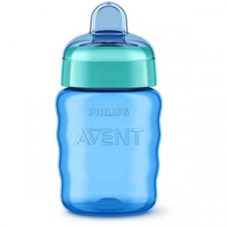 PHILIPS AVENT gertuvė su silikoniniu snapeliu be rankenėlės, blue/green, 9 m+, 260 ml, SCF553/05 1/335