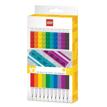 LEGO Iconic geliniai rašikliai, 10 vnt., 53100 