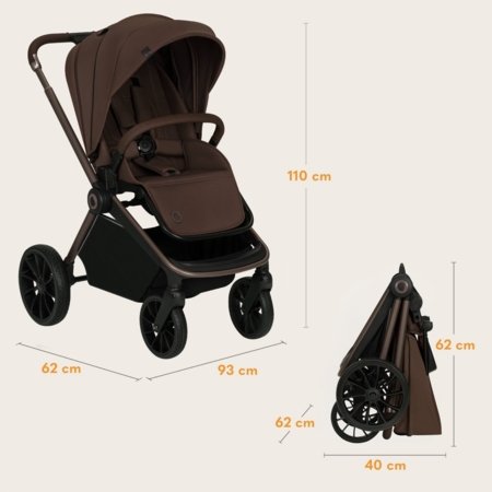 LIONELO sportinis vežimėlis MIKA PLUS, Mocha Mousse 