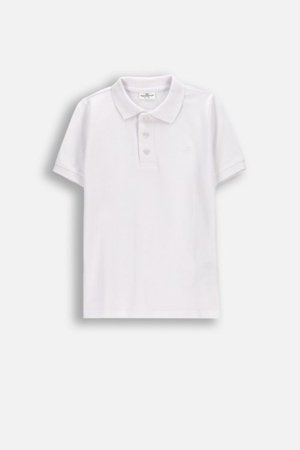 COCCODRILLO polo marškinėliai trumpomis rankovėmis, balti, WC6143601EJB-001-116, 116 dydis 