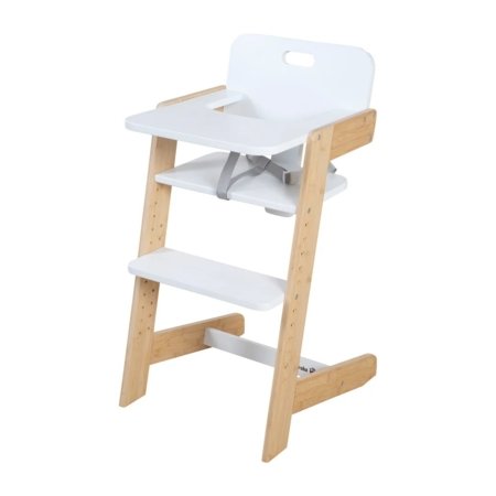 ROBA maitinimo kėdutė NATURE UP, Bamboo natural/ White, 7541WEB 