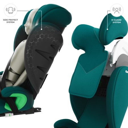 KINDERKRAFT automobilinė kėdutė JUNIOR FIX 2 PLUS, 100-150 cm., Green, KCJUFI20GREPL0N 