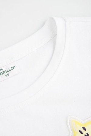 COCCODRILLO marškinėliai trumpomis rankovėmis, balti, WC6143202SGK-001-116, 116 cm 