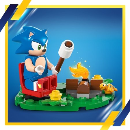 77001 LEGO® Sonic the Hedgehog™ Sonic kova prie laužo 