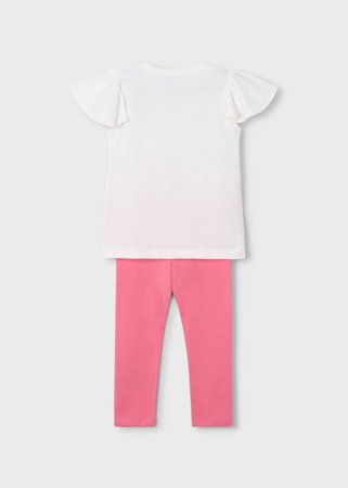 MAYORAL marškinėliai trumpomis rankovėmis ir tamprės, camellia, 3.724-87, 104  cm 