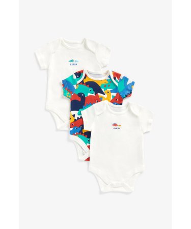 MOTHERCARE smėlinukas trumpomis rankovėmis, 3 vnt., BB398 568858