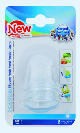 CANPOL BABIES šviežio maisto maitintuvo silikoninis tinklelis, 2 vnt., 56/011 56/011
