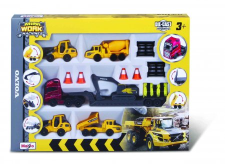 MAISTO DIE CAST 1:64 rinkinys Volvo su krautuvu, 12437 12437