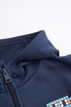 COCCODRILLO susegamas džemperis su gobtuvu, tamsiai mėlynas, cm 