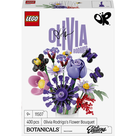 11507 LEGO® Botanicals ir LEGO® Editions Olivijos Rodrigo gėlių puokštė 